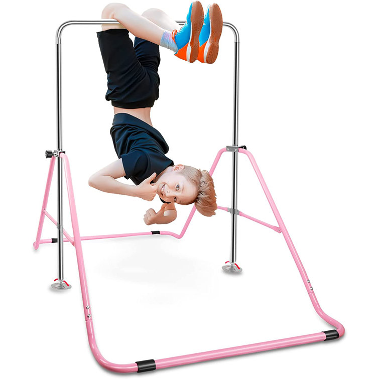 ORIENTOOLS Expandable Gymnastics Bars for Kids Swing Set for Home